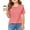 Pink, variant on Lopecy-Sta Girls Pleated T-Shirts Kids Summer Casual Short Sleeve Girls Fashion Tops Tees 3-14 Years
