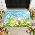 thumbnail image 2 of Colorful Egg Bunny Flower Easter Doormat, Home Decor Rug Door Mat Floor Mat for Indoor Outdoor (16x24 in), 2 of 6