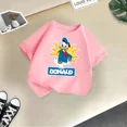 thumbnail image 3 of Marca Linda camiseta de algodón de verano para niños con el Pato Donald, linda y divertida camiseta de dibujos animados de Disney para niño y niña, ropa informal de moda para niños, 3 of 5