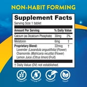 (2 pack) MidNite Extended Release Medium Dose, 6 mg Melatonin Sleep Aid, 30 Tablets