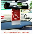 thumbnail image 3 of Handicap poster holder disabled parking permit protection mirror hanging G4B52, 3 of 6
