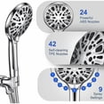 thumbnail image 2 of Hand Shower Shower Head 9 Modes And 2 Meter Hose - Bathroom Showers Water Saving And Flexible Shower Head / Low Water Pressure / Chrome, 2 of 5