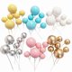 thumbnail image 1 of 20 piezas de adornos para tartas, bolas doradas y plateadas, adornos para tartas de feliz cumpleaños, banderines para cupcakes, decoración para bodas, bolas de Navidad, decoración de cumpleaños, 1 of 5