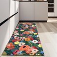 thumbnail image 4 of Pioneer Flower Floral Print Pattern Kitchen Rug Mat,Kitchen Runner Rugs Non Skid Washable,Decorative Kitchen Floor Mats for Kitchen,Sink,Laundry,17"X47", 4 of 5