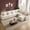 Beige, variant on YOKWOK 41.3" Single Lounge Chair with Movable Ottoman, Modular Corduroy Sofa Chair with Pillow, Comfortable Single Seater Sofa, Black