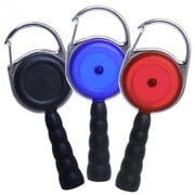 Lighter Leash Carabiner Reel Beehive Pen Attachment - Assorted Colors - Three Pack Multi-Colored