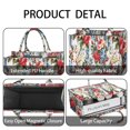 thumbnail image 4 of Large Capacity Tote Bag,Pioneer Flower Floral Print Pattern Handbag Fashion Luxury Tote Bag,15.7"x13"x 5.1" Inches,Laptop Compatible, 4 of 6