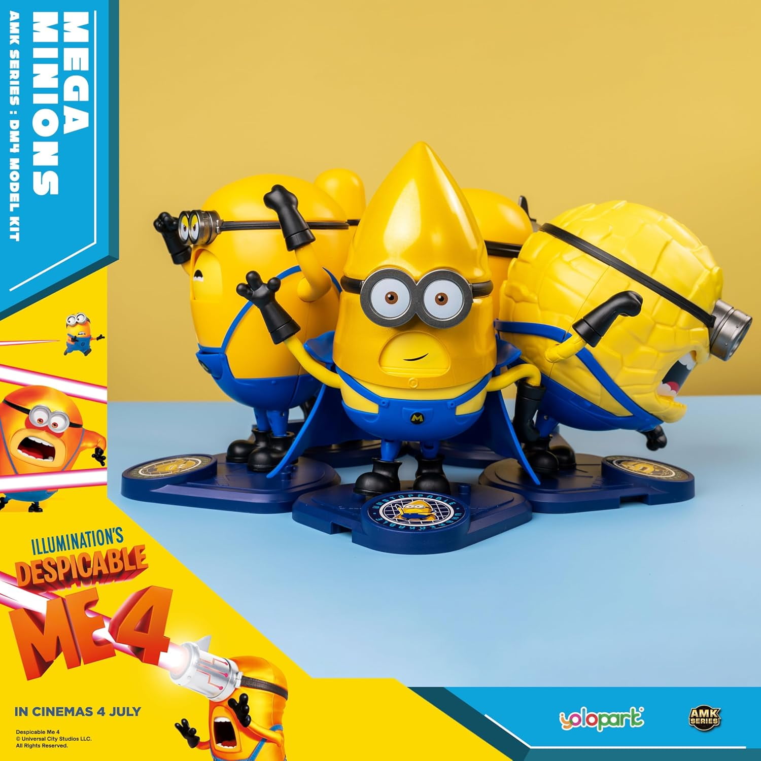 YOLOPARK Minions Toys-GUS,Despicable Me 4 Advance Model Kit YOLOPARK Minions Toys-GUS,Despicable Me 4 Advance Model Kit