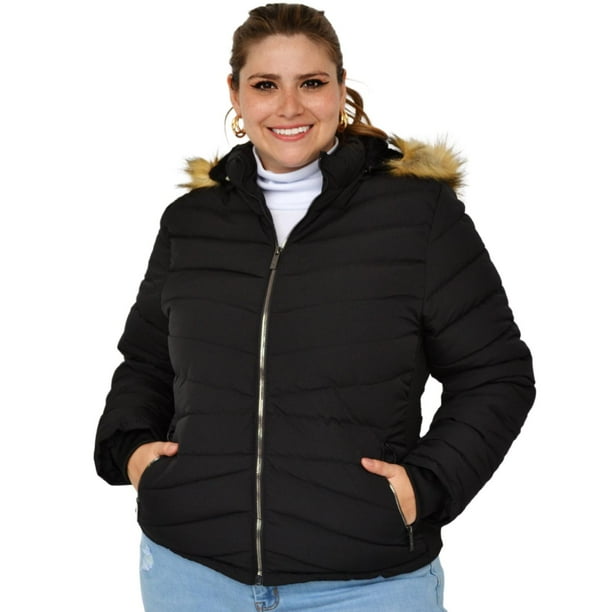 Chamarra capitonada tallas extras Roman Fashion, 5178 (Negro) negro 42 BOMBASTIKA Chamarra extra 5178