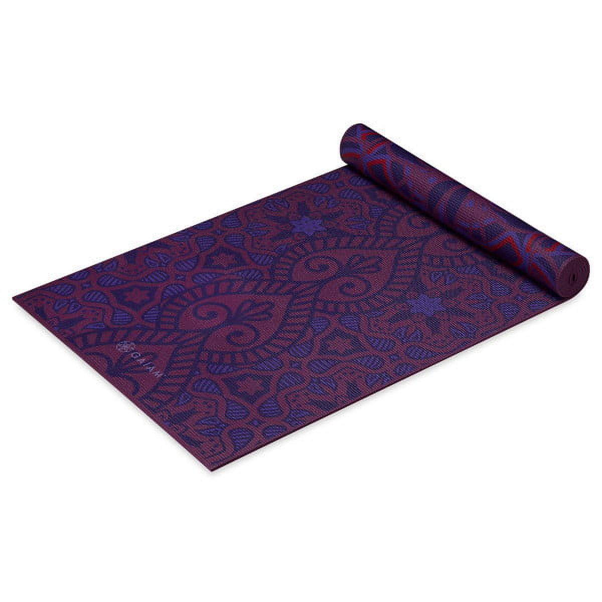 Gaiam Premium Reversible Yoga Mat, Divinity, 6mm