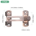 thumbnail image 3 of Uxcell 2-Pack Pestillos de Puerta de Compuerta de 2.76 Pulgadas de Acero Inoxidable con Tornillos para Puerta/Ventana/Toilet[Rojo], 3 of 6