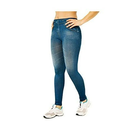 Fitting Design Slim Leggings Jean Jeggings No Visible Panty (Best Fitting Womens Jeans)