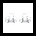 thumbnail image 1 of 2 Uds Estante de Almacenamiento de CosméTicos Maquillaje Tocadiscos Organizador Bandeja Giratoria para JoyeríA Caja de Almacenamiento Multifuncional, 1 of 5
