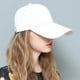 thumbnail image 1 of Nvzi Gorra de béisbol ajustable de color sólido para hombre y con visera extra larga y correa diagonal de 11 cm (blanca), 1 of 4