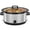 Stainless Steel, variant on Chefman 7-Quart Family Size Electric Slow Cooker, Dishwasher-Safe Crock - Stainless Steel