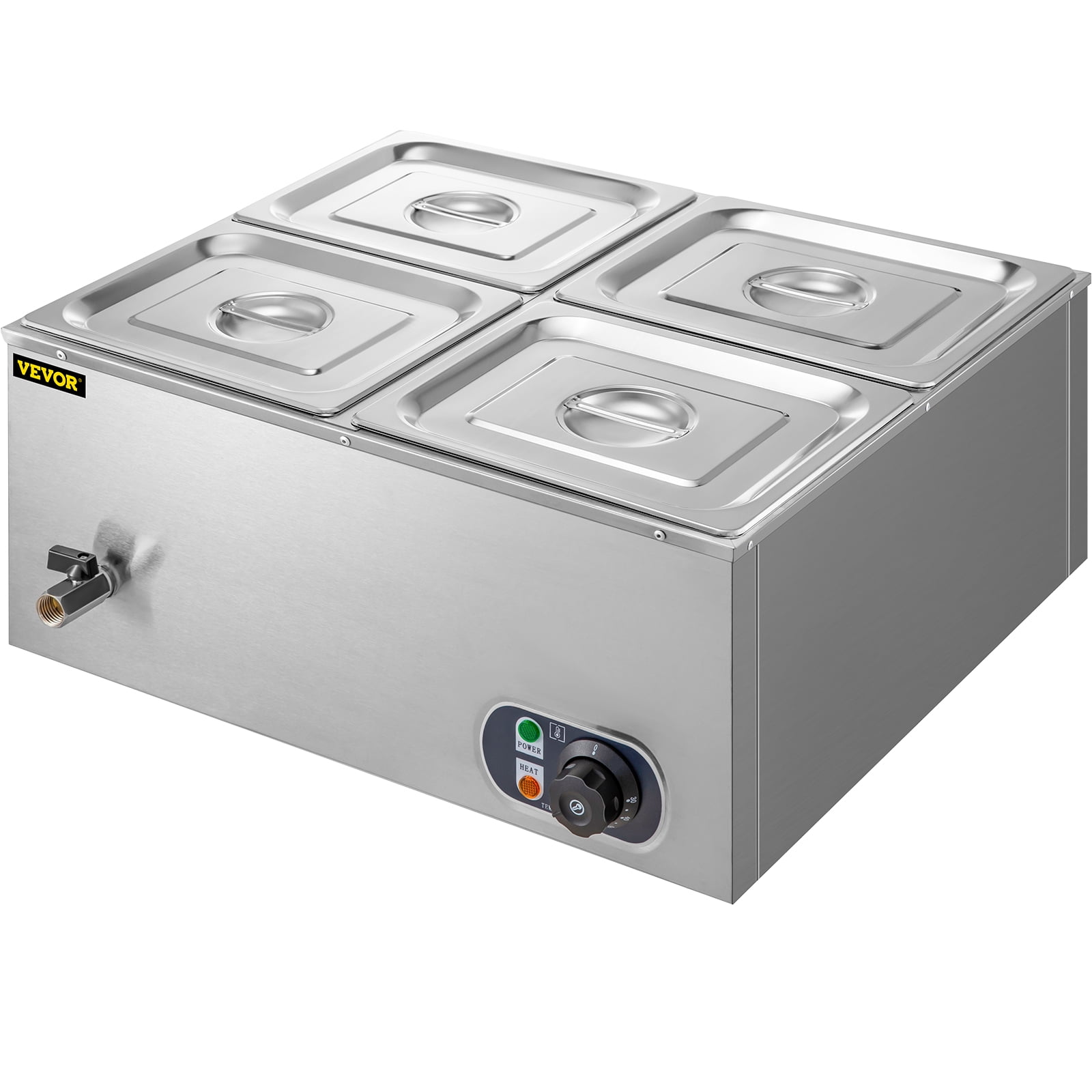 3/5 Pan Wet Well Bain Marie Stainless Steel Gastronorm Pan Commercial Catering 