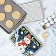thumbnail image 5 of Christmas Snowman Oven Mitts Pot Holders 2 pcs Heat Resistant for Kitchen Baking Grilling, 5 of 7