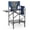 Blue, variant on EVER ADVANCED Portable 30.7" Seat Height Tall Folding Camping Chair Directors Chair High Foldable Bar Stool with Side Table for Makeup Artist, Sports Event, Craft Show, Supports 350LBS Black