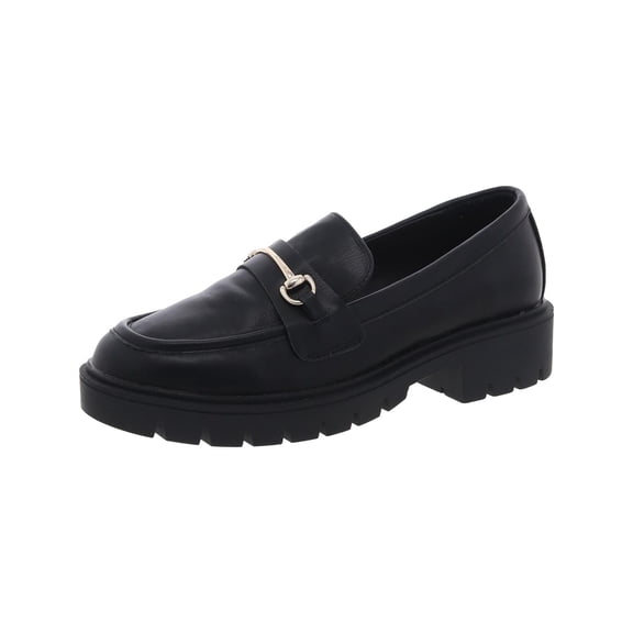 Esprit Womens Alina Solid Leather Loafers