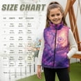thumbnail image 7 of Pzuqiu Purple Dragon Kids Outerwear Vest Casual Soft Winter Lightweight Sleeveless Fleece Jacket with Pocket Stretchy Full Zip Fall Outfits Fashion Clothing for Girls Size 11-12, 7 of 7