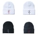 thumbnail image 4 of Sonducket Gorro con letras decorativas de algodón, gorro cálido, cómodo, transpirable, para otoño e invierno, decoración informal, gorros Sombreros Signo blanco negro Sonducket AP013403-02, 4 of 6