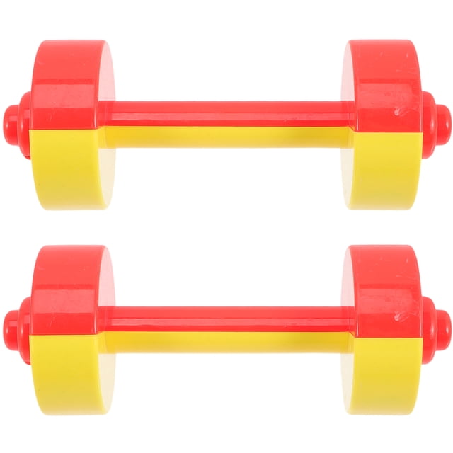2 Pcs Haltères Interactifs pour Enfants Jouets Intéressants pour Enfants Exercice Poids pour Enfants