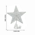 thumbnail image 5 of Taotanxi Christmas Tree Toppers Xmas Glitter Gold Hollow Star Treetop Topper for Christmas Tree Decoration, 5 of 6