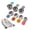 Multicolor, variant on Garvee 16-Piece Magnetic Measuring Cups and Spoons Set, 304 Stainless Steel with Silicone Handles, 7 Cups 8 Spoons & 1 Leveler, Stackable Dry & Liquid Measuring Set, Black