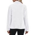 thumbnail image 3 of Fleece Jacket Women with 6 Pockets Lightweight Full Zip Coat Winter Fall Outerwear for Hiking,Travel, XL, 3 of 3