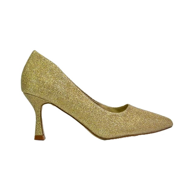 XY London Womens Romi Pointed Mid Stiletto Court Shoes