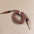 thumbnail image 2 of Cable AUX Tholdsy 3.5mm trenzado de nailon dorado, 2 of 6