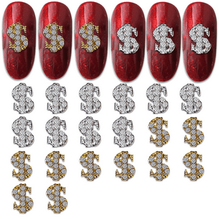 3pcs Dollar Sign Nail Decals Nail Art Sticker Money Design 3D Manicure  Supplies