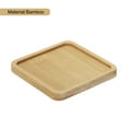 thumbnail image 3 of Posavasos de bambú, posavasos de madera natural para producción de mosaico hecha a mano, base cuadrada de 3.5 pulgadas, 3 of 6