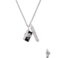 thumbnail image 2 of Delight Jewelry Silvertone Black Camera Silvertone Forever Bar Charm Necklace, 23", 2 of 4