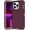 Purple, variant on Entronix Heavy Duty Case Designed for iPhone 13 Pro Shockproof Triple Layer Rugged Case (Black)