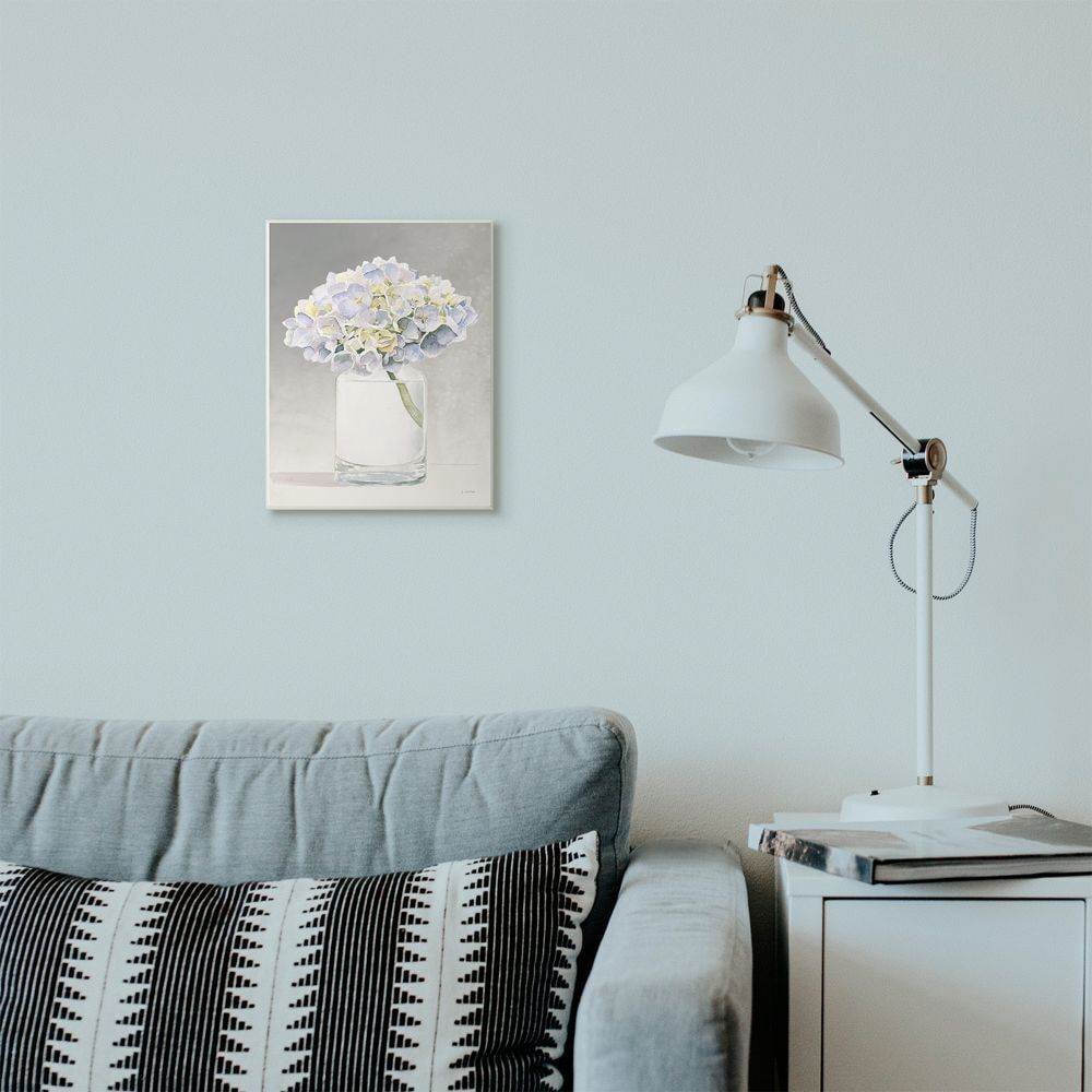 Stupell Industries Jar Flowers Purple Grey Watercolor Painting Wall Plaque Art by James Wiens