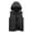 Gray, variant on Iyufng Mens Removable Hooded Quilted Puffer Vests Lightweight Sleeveless Outerwear with Zipper Side Pockets