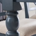 thumbnail image 4 of Vifah Ellsworth - Lafayette Medium Wood Dining Table Blue Shabby Chic, 4 of 5