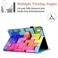 thumbnail image 3 of Case for Lenovo Tab M10 HD 2nd Gen 10.1 inch 2020, TB-X306X/X306F Cover, Allytech Shockproof PU Leather & TPU Back Anti-Scratch Folio Stand Auto Wake Sleep Case with Pen/Card Holder, Rainbow Cube, 3 of 6