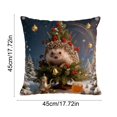 thumbnail image 3 of Uuowzo Christmas Pillow Covers 17.7x17.7 Inches Decorative Pillow Cases with Soft Fabric Hidden Zipper for Home Decor Indoor Outdoor Christmas Decorations, #12, 3 of 6