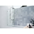 thumbnail image 5 of Glass Warehouse  58.25" x 31.5" Frameless Shower Bath Fixed Panel Brushed Nickel Nickel Finish, 5 of 5