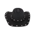 thumbnail image 4 of CTM  Western Ball Studded Trim Cowboy Hat (Women), 4 of 5