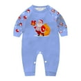 thumbnail image 3 of KHONTS Christmas Matching Family Pajamas Long Sleeve Top and Pants Festive Xmas Outfit Cozy Sleepwear with Pets Baby 6M, 3 of 4