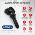 thumbnail image 4 of MOCA AUTOPARTS 4Pcs TPMS Tire Pressure Monitoring System Sensor Fit for 2017-2019 Buick LaCrosseb & 2016-2020 Cadillac XT5 & 2017-2020 Chevrolet Silverado 2500, 4 of 9