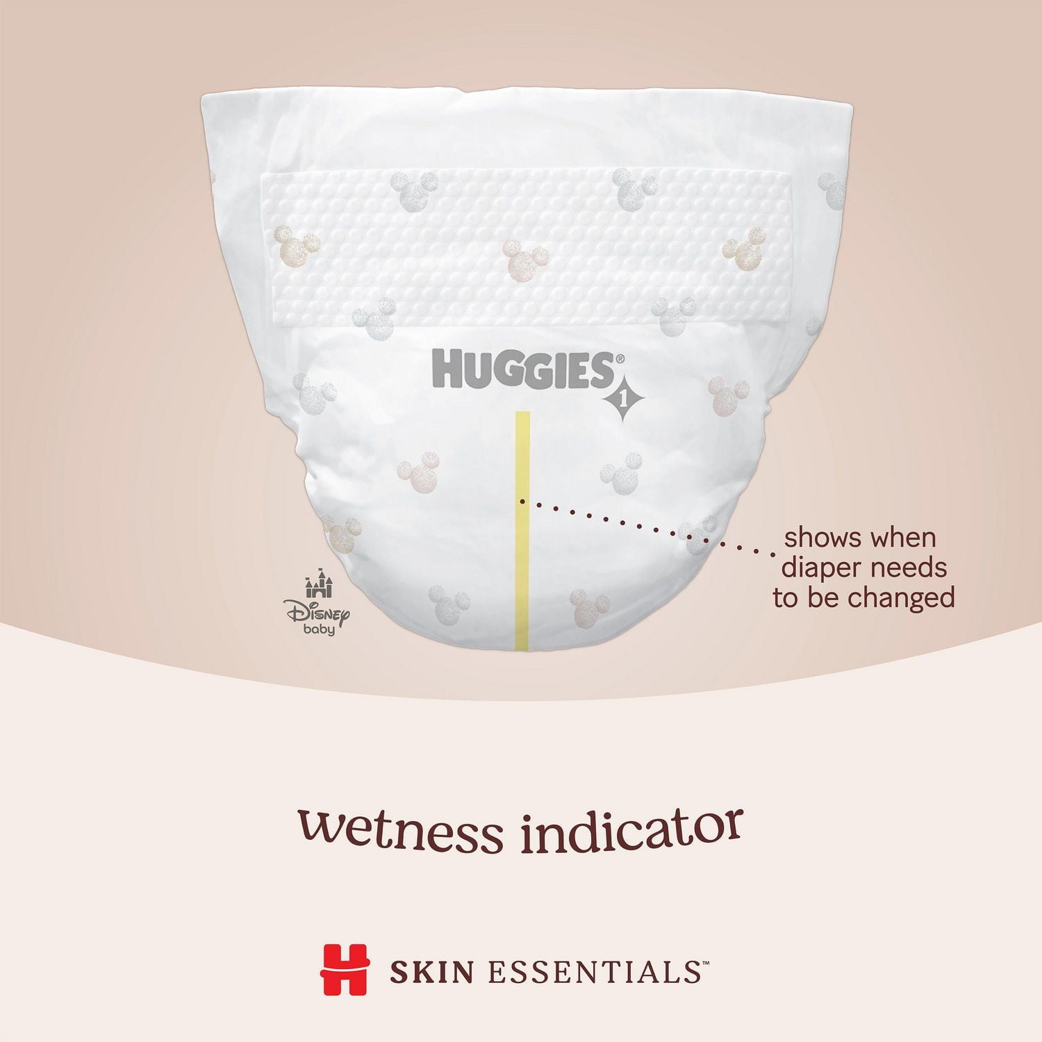 Couches pour bébés Huggies Skin Essentials, Tailles: N-6, 31-15 Unités