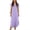 Purple, variant on POIUYTR Women Summer T-shirt Dress Casual V Neck Short Sleeve Shift Dresses Loose Fit Side Split Maxi Dress