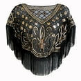 thumbnail image 3 of Châle à Franges Élégant pour Tenue de Soirée Formelle et Invités de Mariage Accessoire Idéal pour Robe de Soirée, 3 of 3