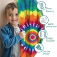 thumbnail image 3 of Blackout Kids Curtains,Colorful Rainbow Tie Dye Spiral Pattern Childrens Insulated Curtains Set Of 2,Bedroom Essentials,Toddler Room Decor 42"x84", 3 of 5