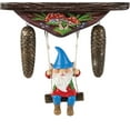 thumbnail image 3 of The Bradford Exchange Gnome Cottage Bavarian-Inspired Sculpted Wall Clock Handcrafted Enchanted Woodland Cuckoo Clock with Swinging Gnome & Pine Cone Weights Quartz Movement 14-Inches, 3 of 4