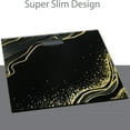 thumbnail image 5 of Bath Bliss Glass Bathroom Body Weight Scale in Black & Gold, Battery Powered, 330 lb Capacity, 5 of 7